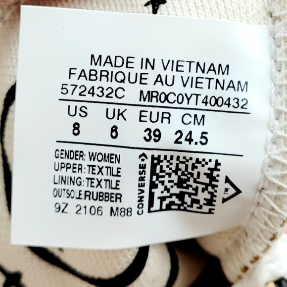 Converse CTAS Hi Wheat Black Pink Women's 8 - Picture 6 of 6